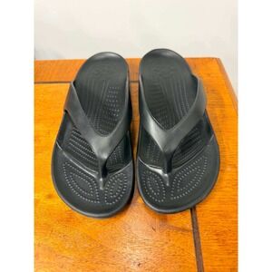 New Dawgs Z-Sandals Black Flip Flop Comfort Sandals Womens Size 9 EU 40